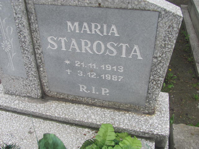 Maria Starosta 1913 Zabrze św. Macieja - Grobonet - Wyszukiwarka osób pochowanych