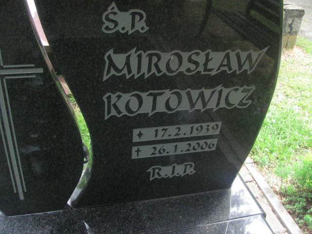 Mirosław Kotowicz 1939 Zabrze św. Macieja - Grobonet - Wyszukiwarka osób pochowanych