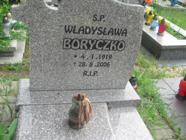 Władysława Boryczko 1919 Zabrze św. Macieja - Grobonet - Wyszukiwarka osób pochowanych