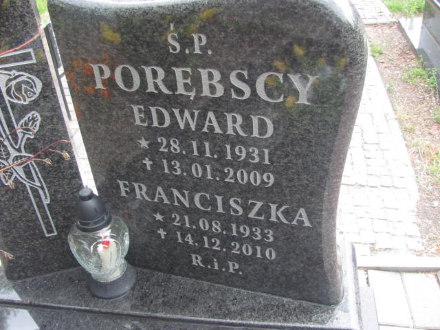 Edward Porębski 1931 Zabrze św. Macieja - Grobonet - Wyszukiwarka osób pochowanych